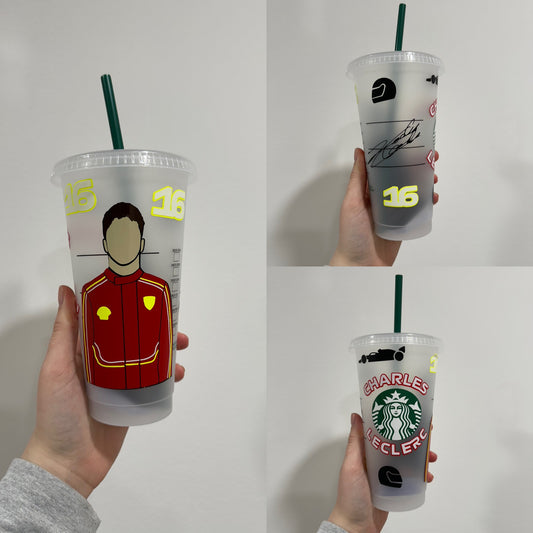 Charles Leclerc 2024 inspired Starbuck tumbler