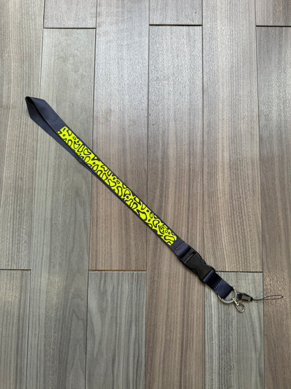 Lando Norris helmet inspired lanyard keychain.