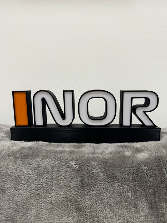 Lando Norris name stand