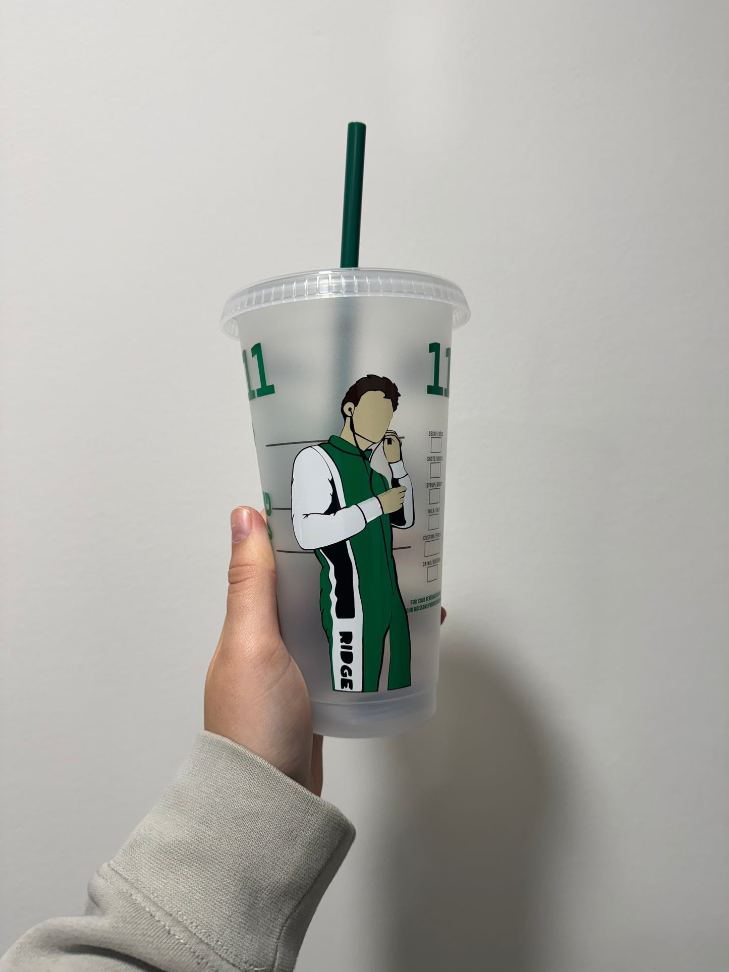 Marcus Armstrong inspired Starbuck tumbler