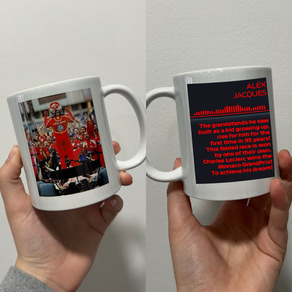 Charles Leclerc monaco home win quote themed mug