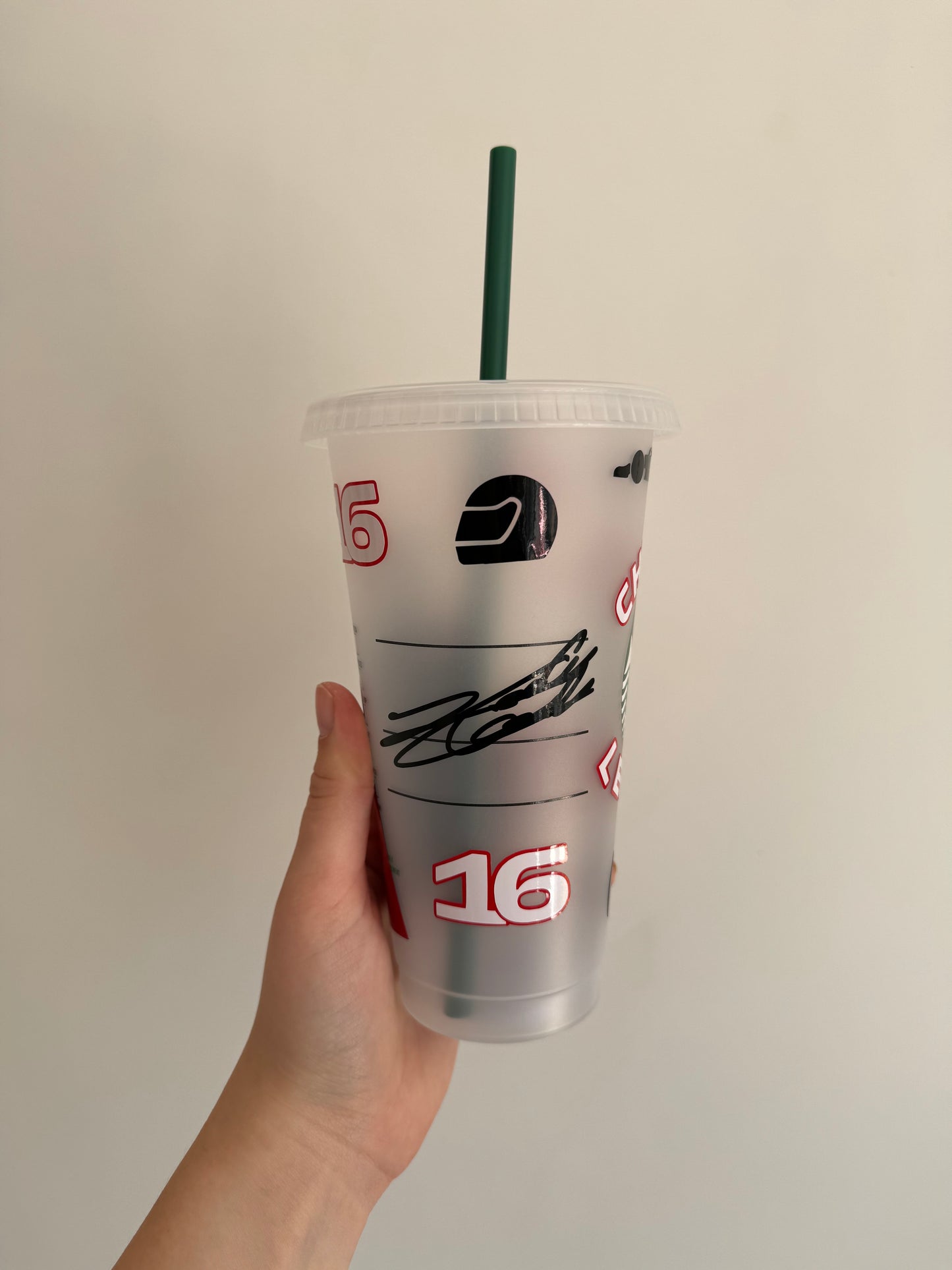 Charles Leclerc 2024 Monaco win inspired Starbuck tumbler