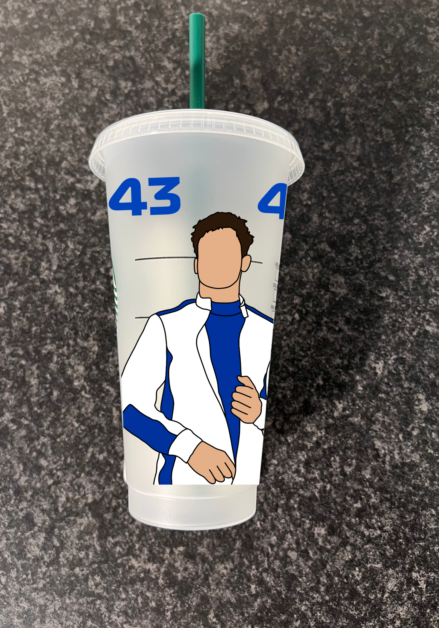 Franco Colapinto 2024 inspired Starbucks tumbler