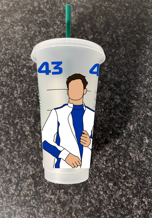 Franco Colapinto 2024 inspired Starbucks tumbler