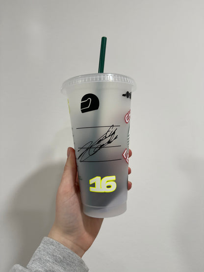 Charles Leclerc 2024 inspired Starbuck tumbler