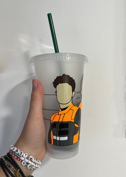 Lando Norris  and Oscar Piastri 2023 inspired Starbuck’s tumbler