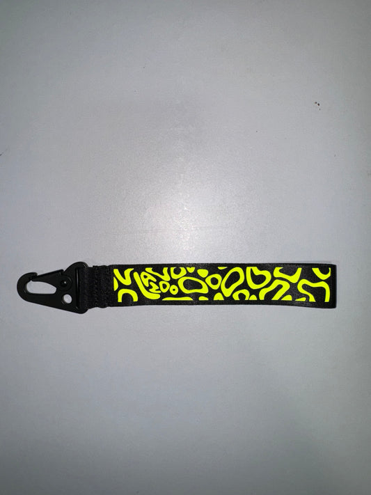 Lando Norris Las Vegas helmet inspired wristlet keychain.