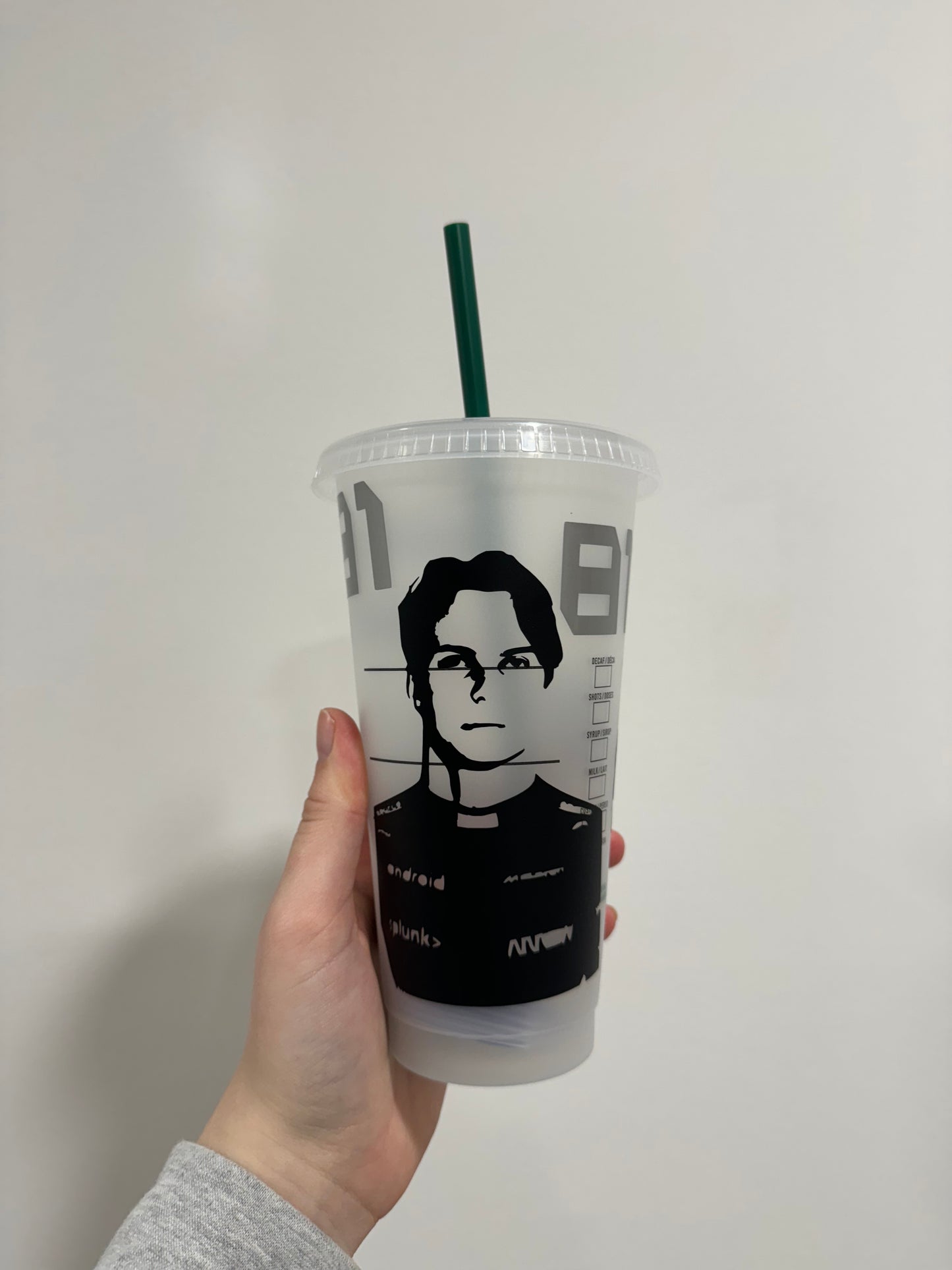 Oscar piastri 2024 silhouette inspired Starbucks tumbler