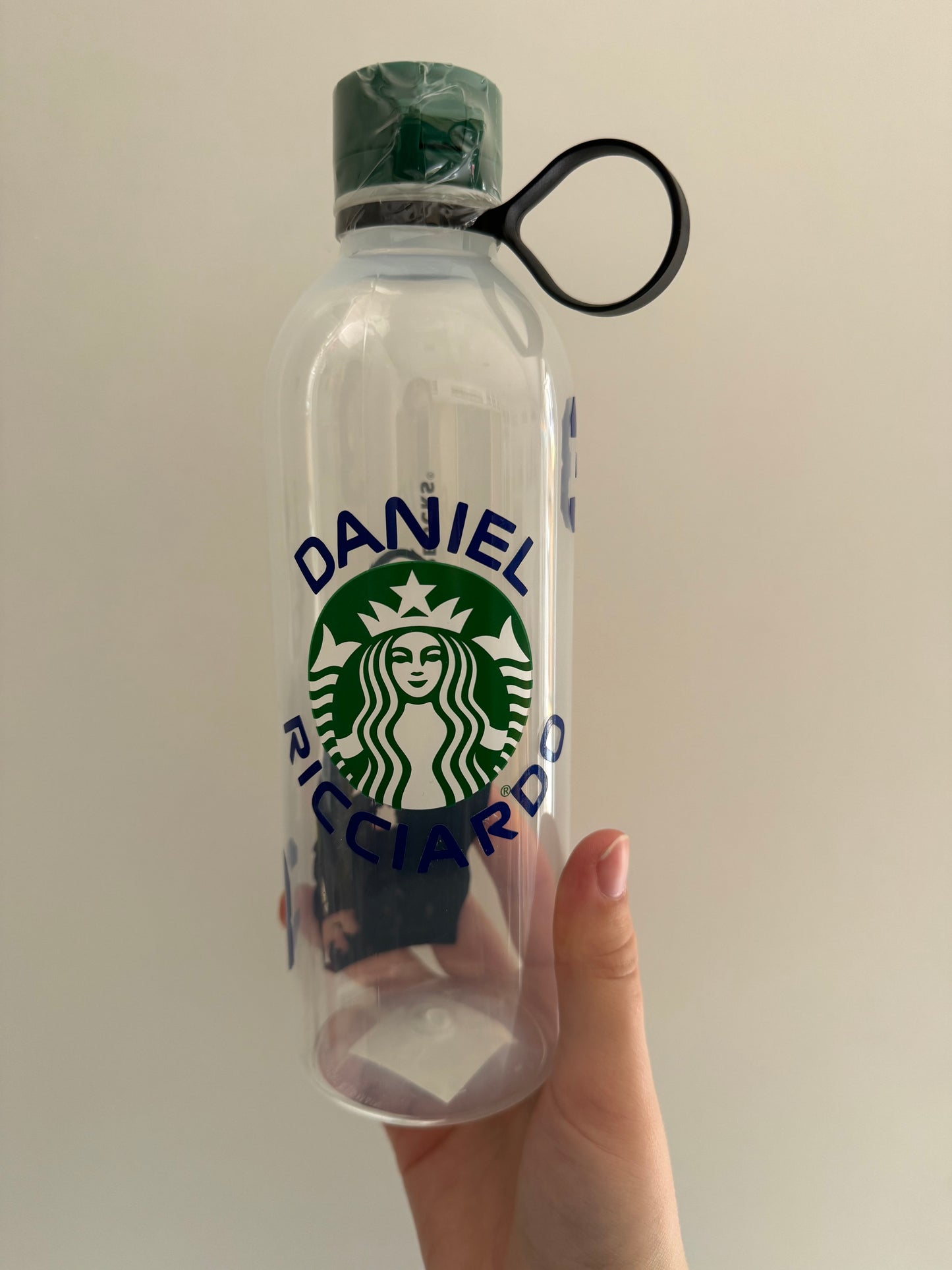 Daniel Ricciardo FEA silhouette inspired Starbucks water bottle