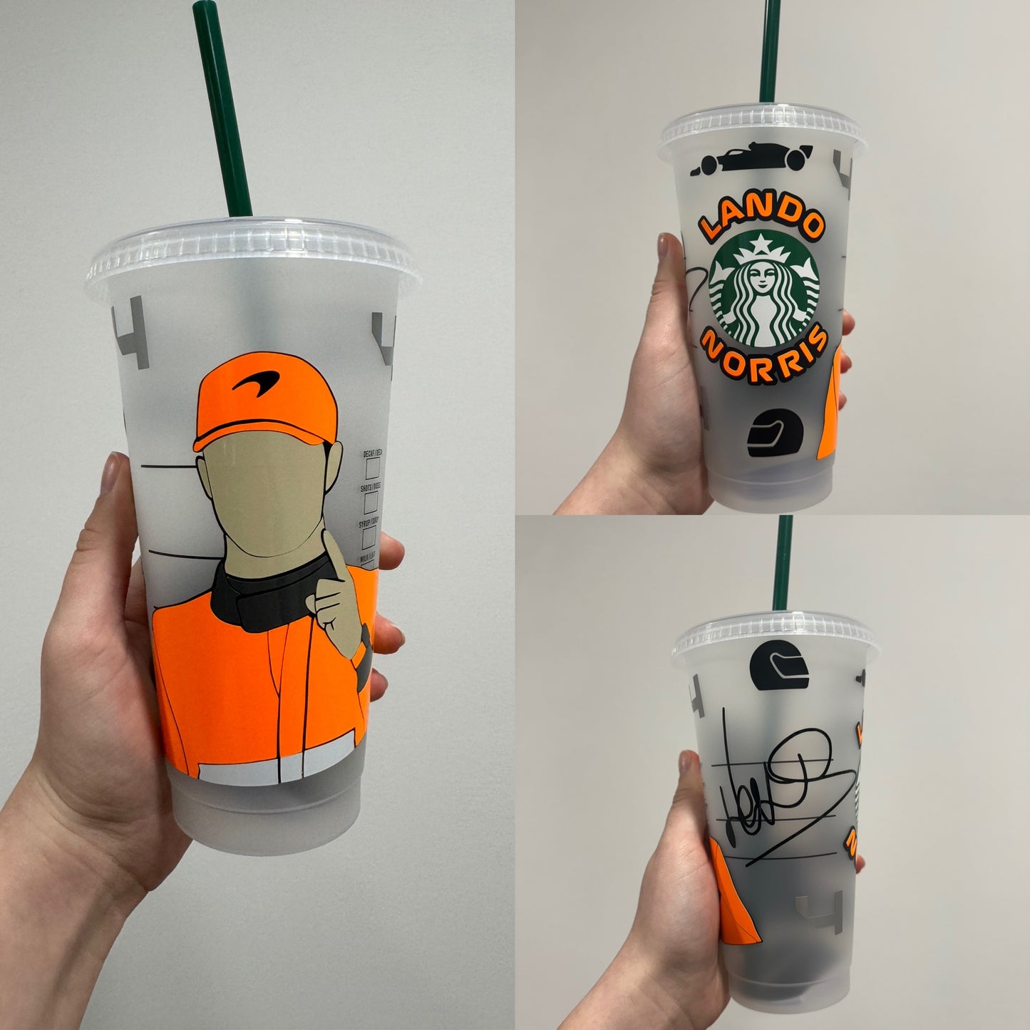 Lando Norris first win inspired Starbucks tumbler