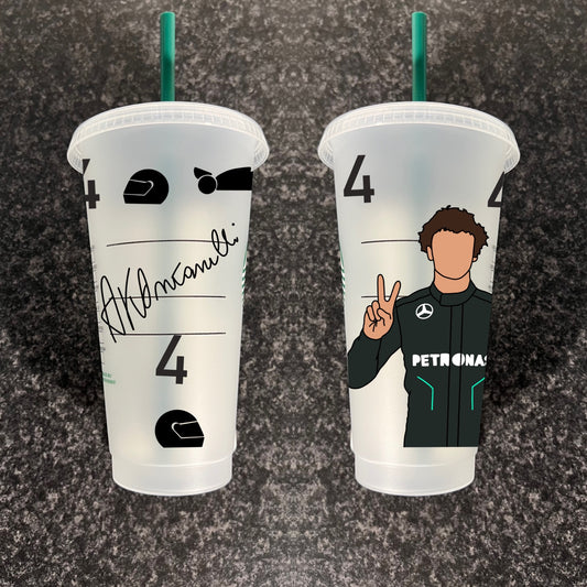 Kimi antonelli inspired Starbucks tumbler.