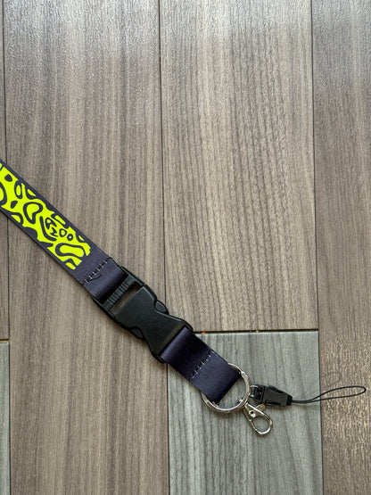 Lando Norris helmet inspired lanyard keychain.