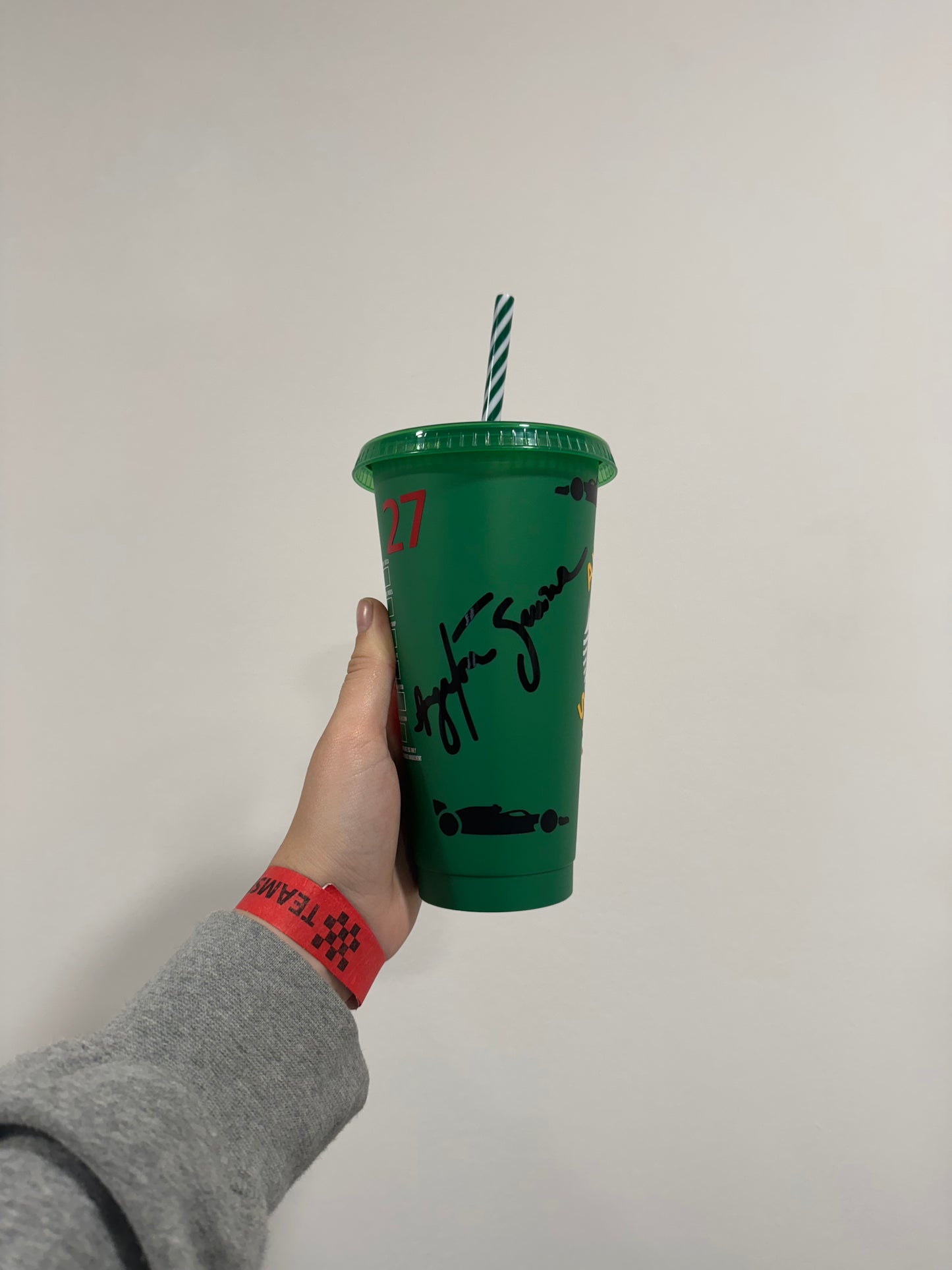 Ayrton Senna inspired Starbuck tumbler