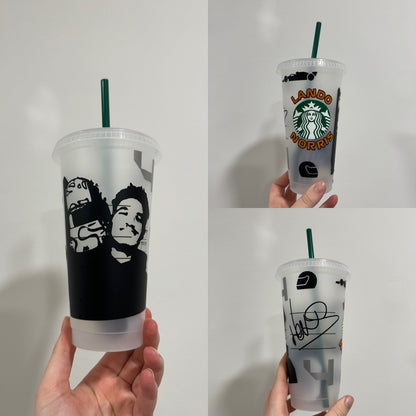 Lando Norris 2024 helmet silhouette inspired Starbucks tumbler