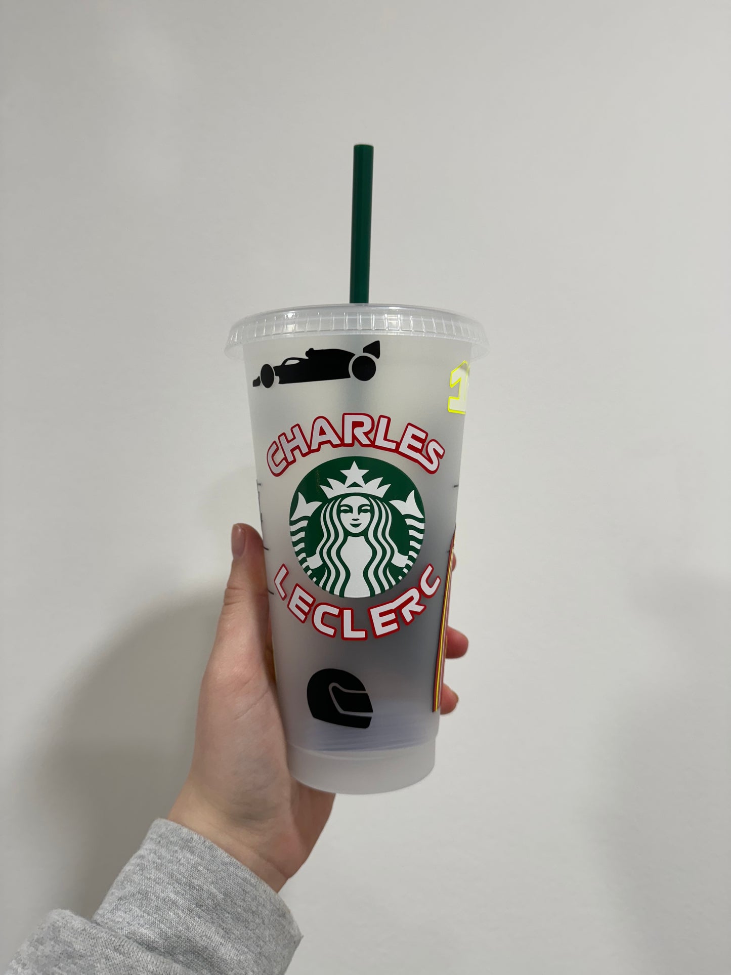 Charles Leclerc 2024 inspired Starbuck tumbler