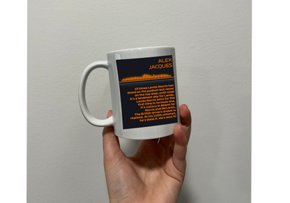 Lando norris first win quote themed mug