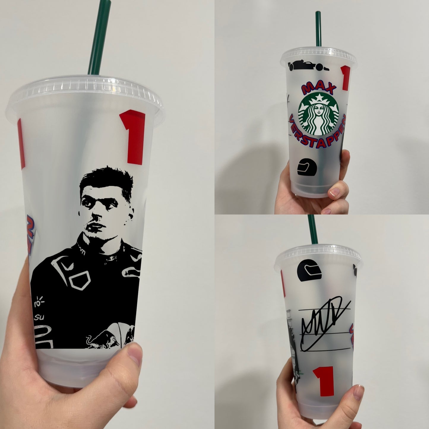 Max Verstappen 2024 silhouette 2 inspired Starbucks tumbler