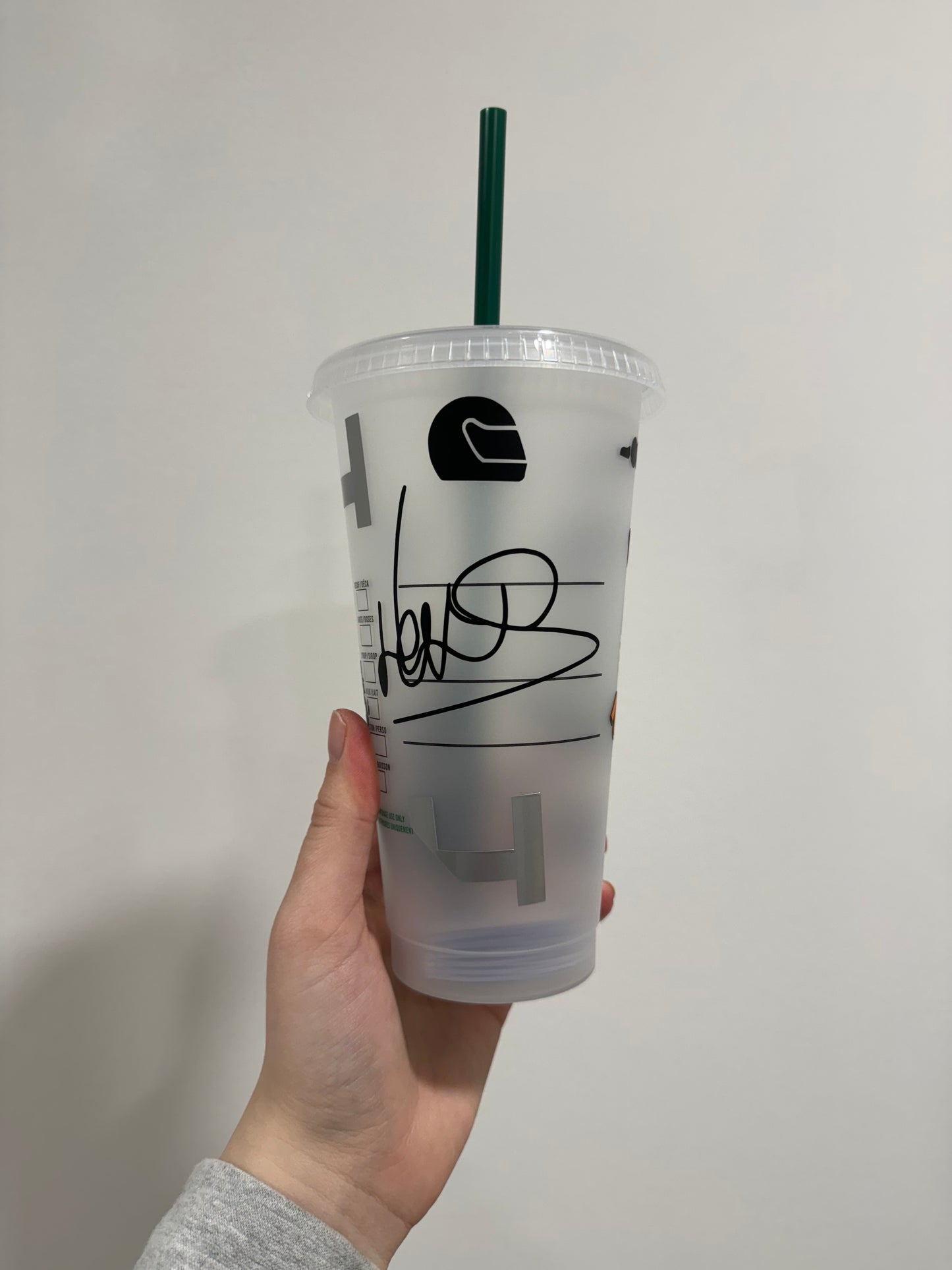 Lando Norris 2024 i think i like this little life silhouette inspired Starbucks tumbler