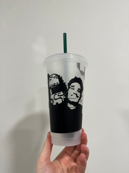 Lando Norris 2024 helmet silhouette inspired Starbucks tumbler