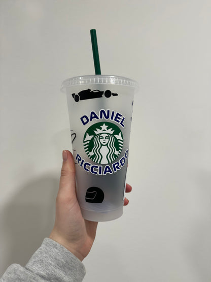 Daniel Ricciardo 2024 inspired Starbucks tumbler