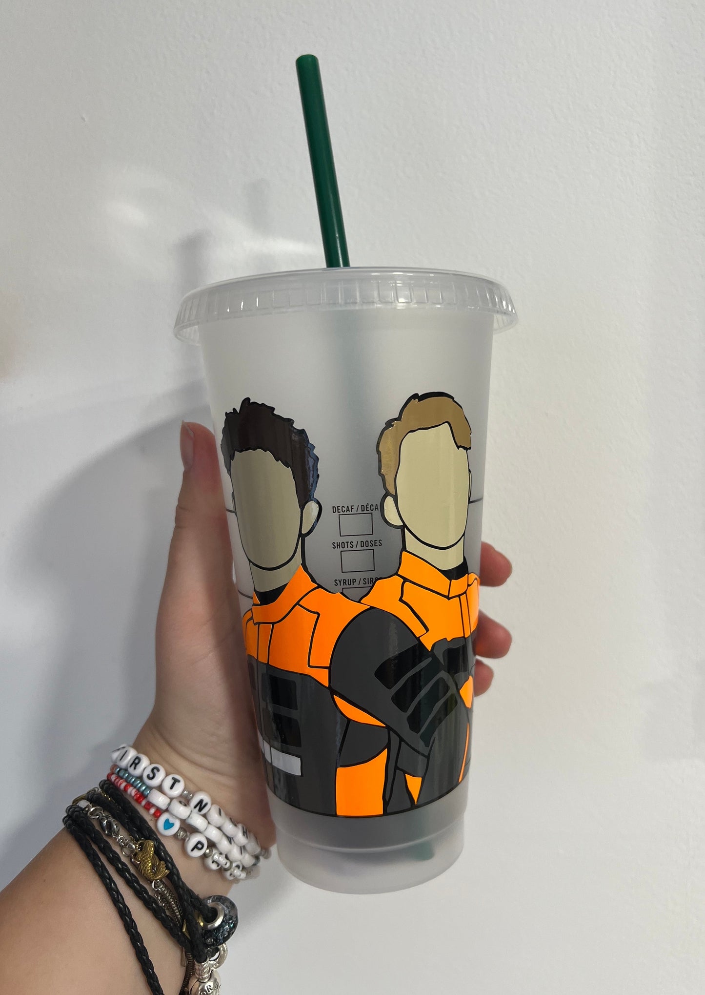 Lando Norris  and Oscar Piastri 2023 inspired Starbuck’s tumbler