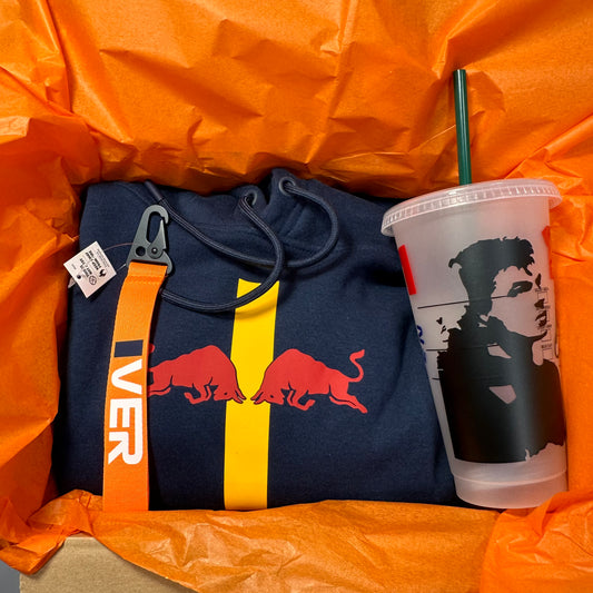 Max Verstappen silhouette inspired hoodie gift set