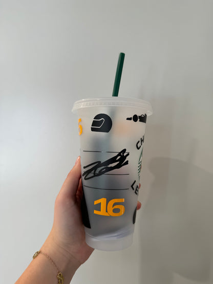 Charles Leclerc 2024 Monza inspired Starbuck tumbler