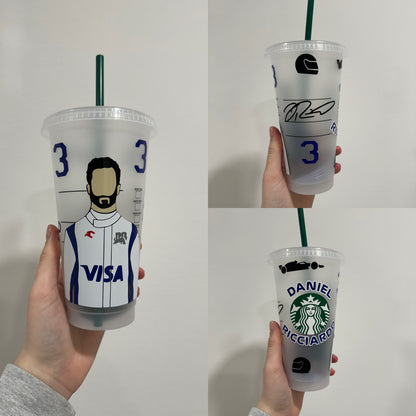 Daniel Ricciardo 2024 inspired Starbucks tumbler