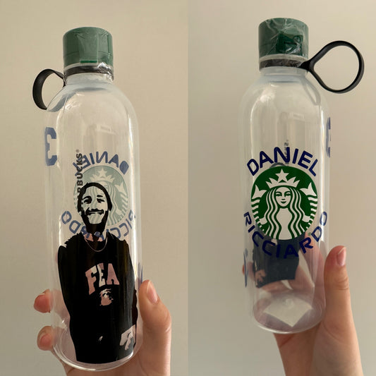 Daniel Ricciardo FEA silhouette inspired Starbucks water bottle