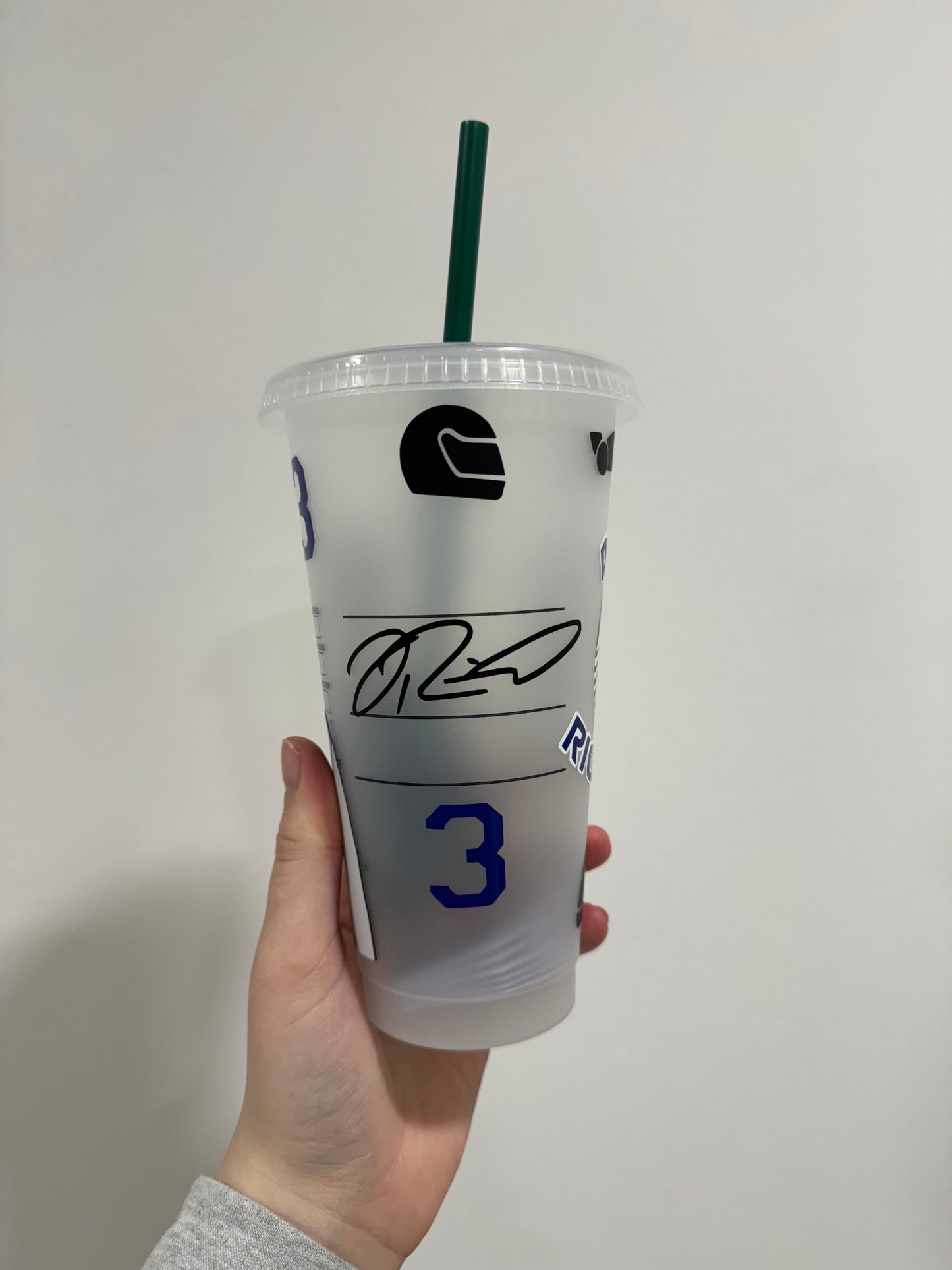 Daniel Ricciardo 2024 inspired Starbucks tumbler