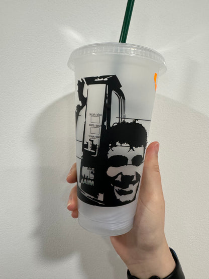 Lando Norris first win trophy silhouette inspired Starbucks tumbler