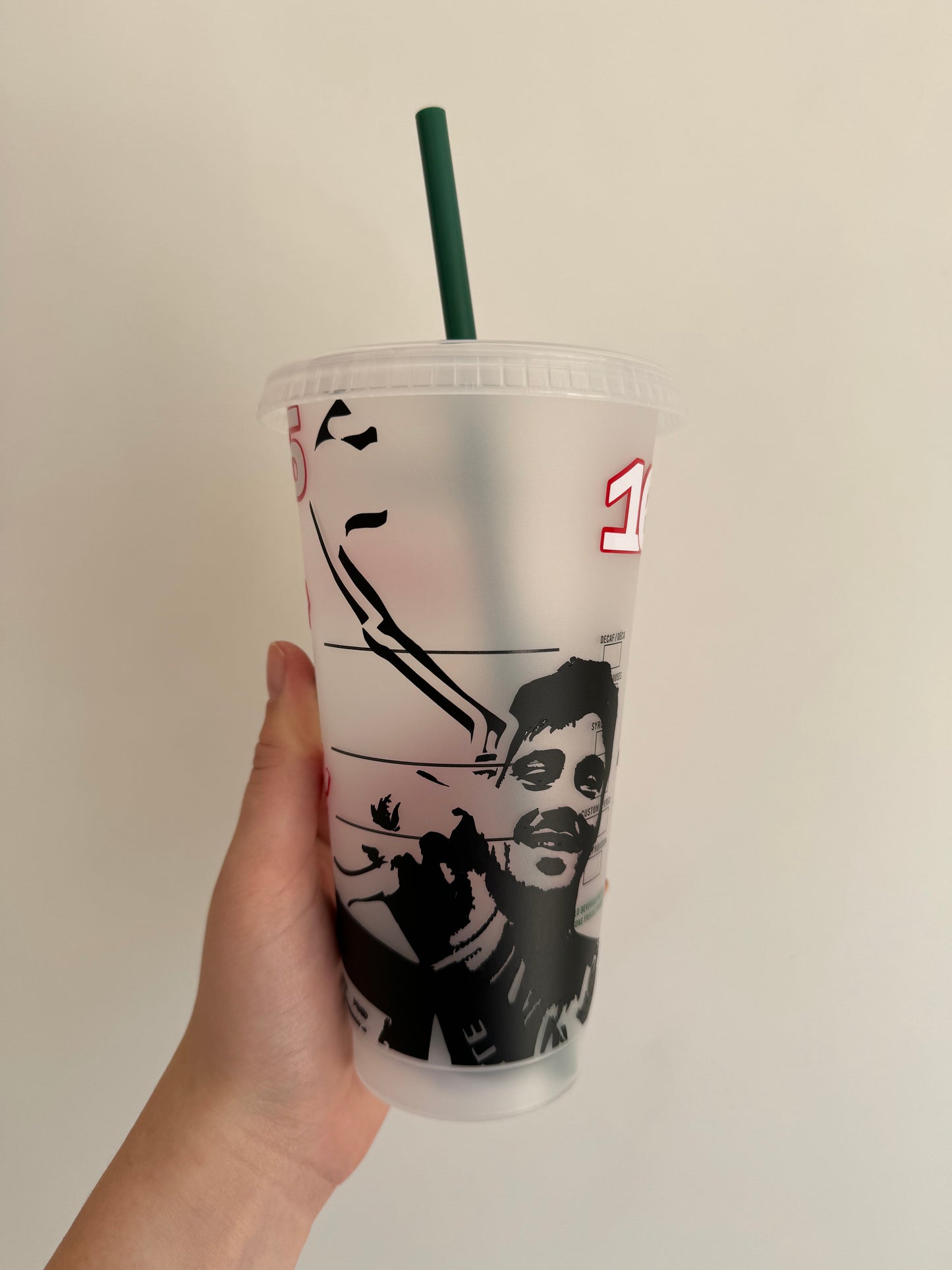 Charles Leclerc 2024 Monaco win silhouette inspired Starbuck tumbler