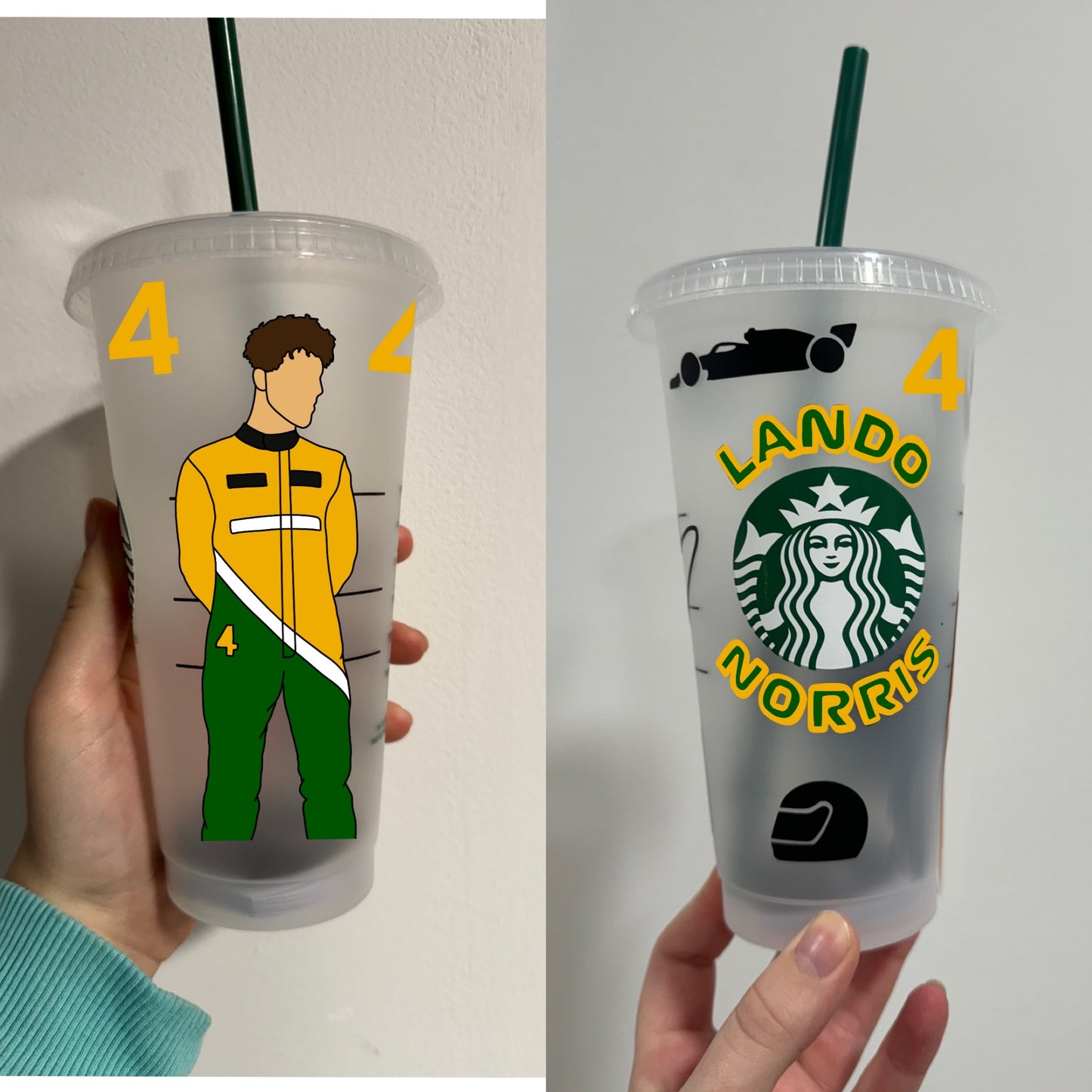 Lando Norris monaco 2024 inspired Starbuck’s tumbler