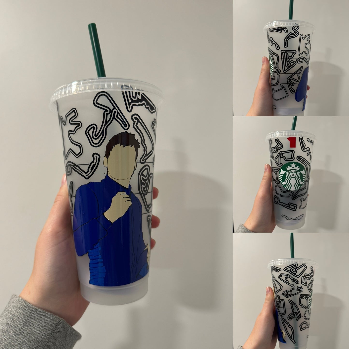 Max verstappen track inspired Starbucks tumbler