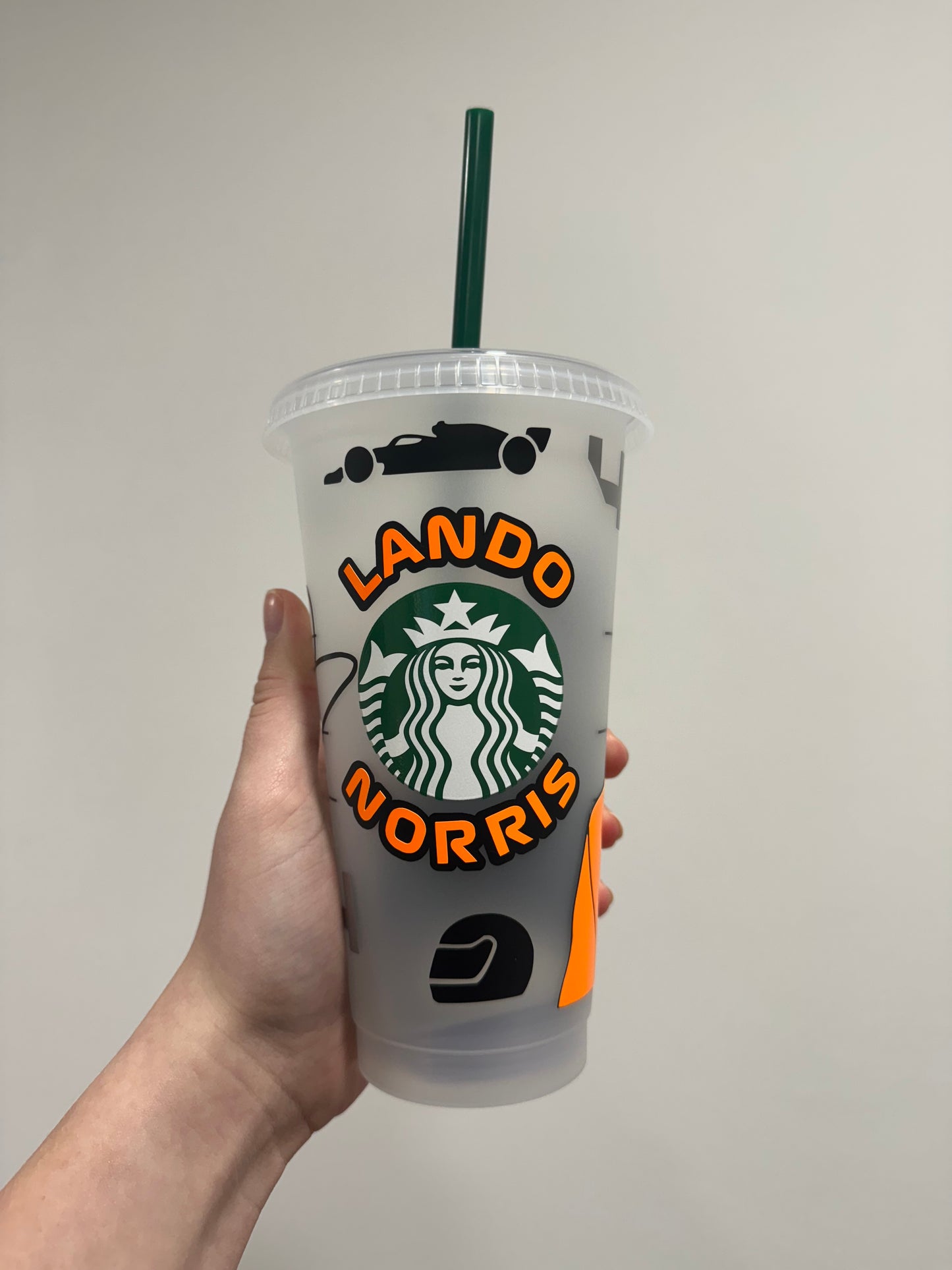 Lando Norris first win inspired Starbucks tumbler