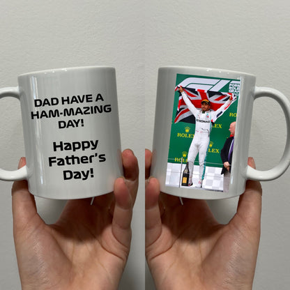 Fathers day f1 mugs themed mug