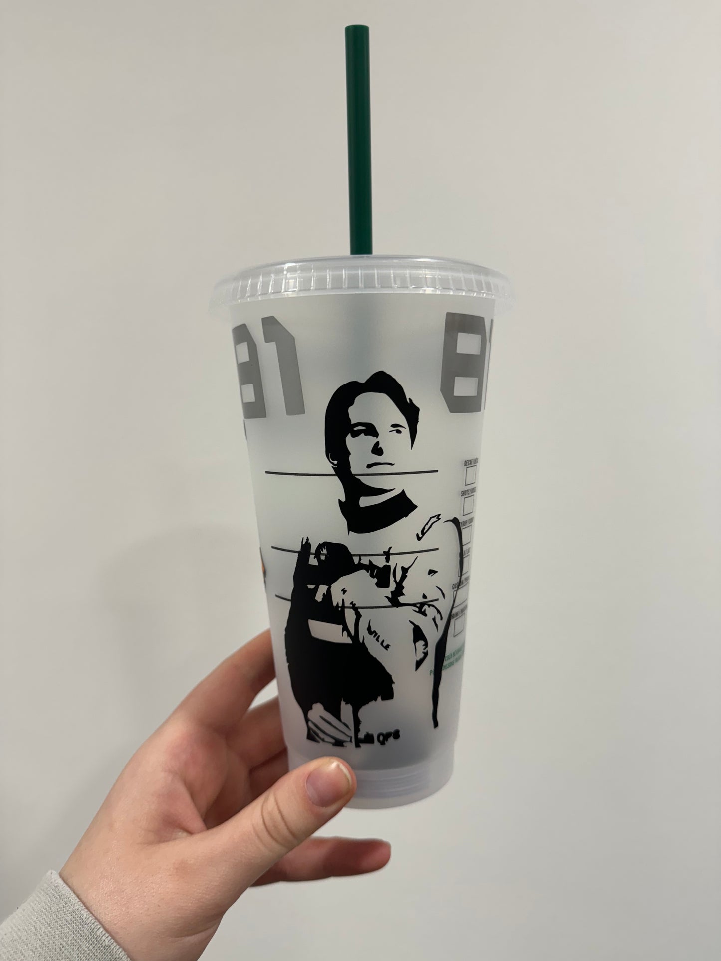 Oscar piastri 2024 2 silhouette inspired Starbucks tumbler