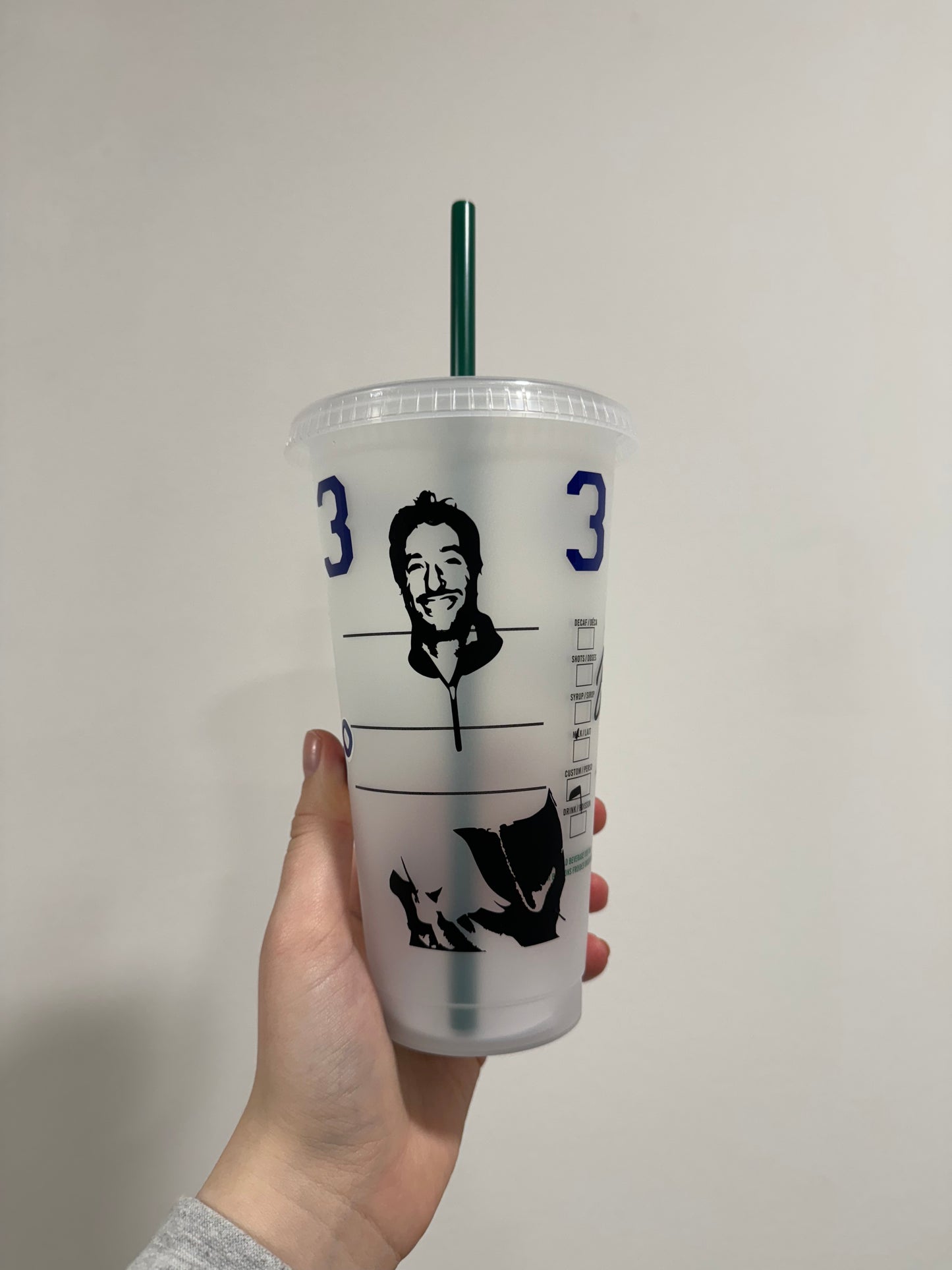 Daniel ricciardo 2024 silhouette inspired Starbucks tumbler