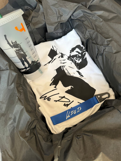 Lando Norris 2024 we did it!  inspired gift set - T-shirt , Tumbler and wristlet