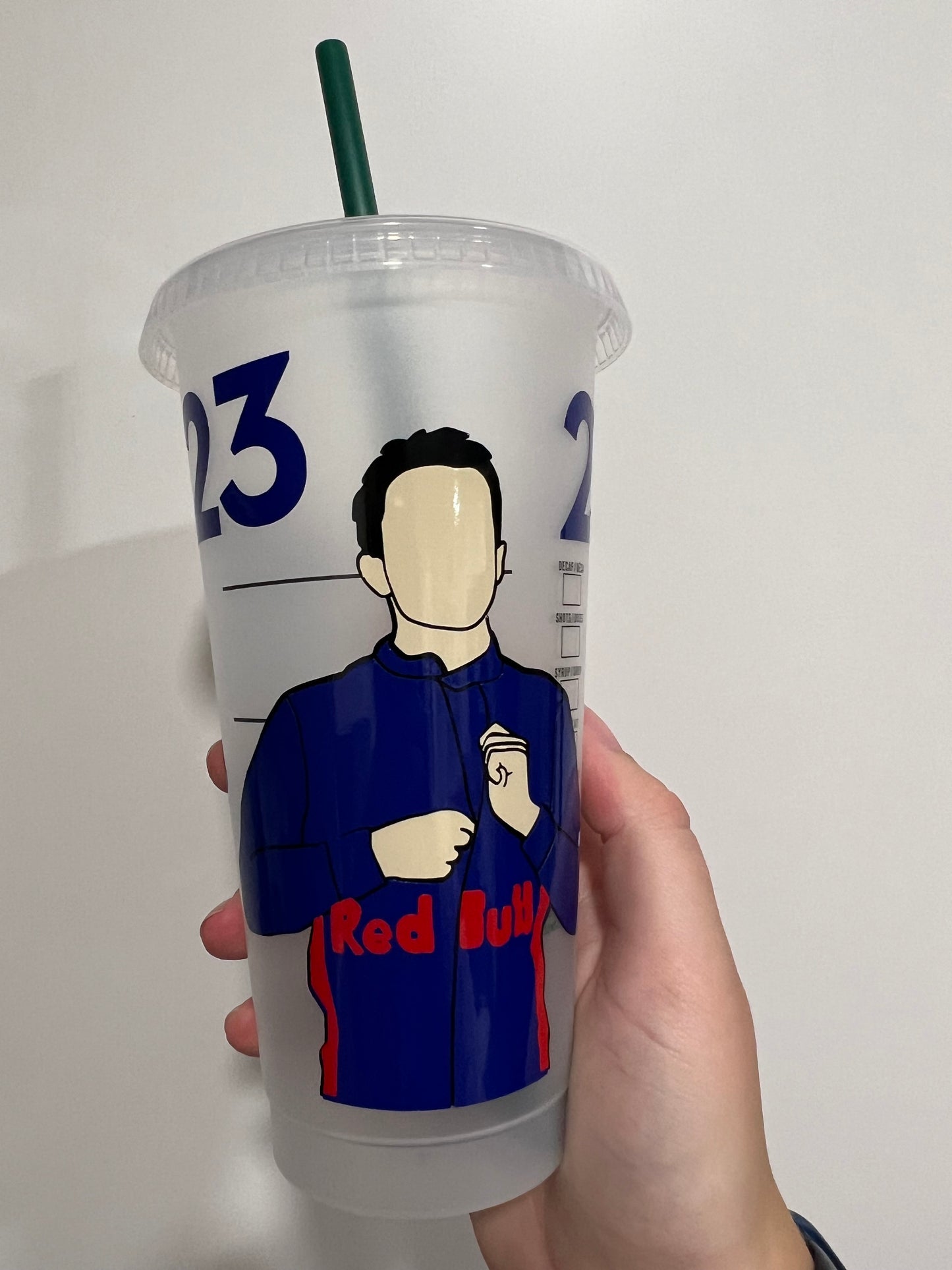 Alex Albon 2019 rookie cup inspired Starbucks tumbler