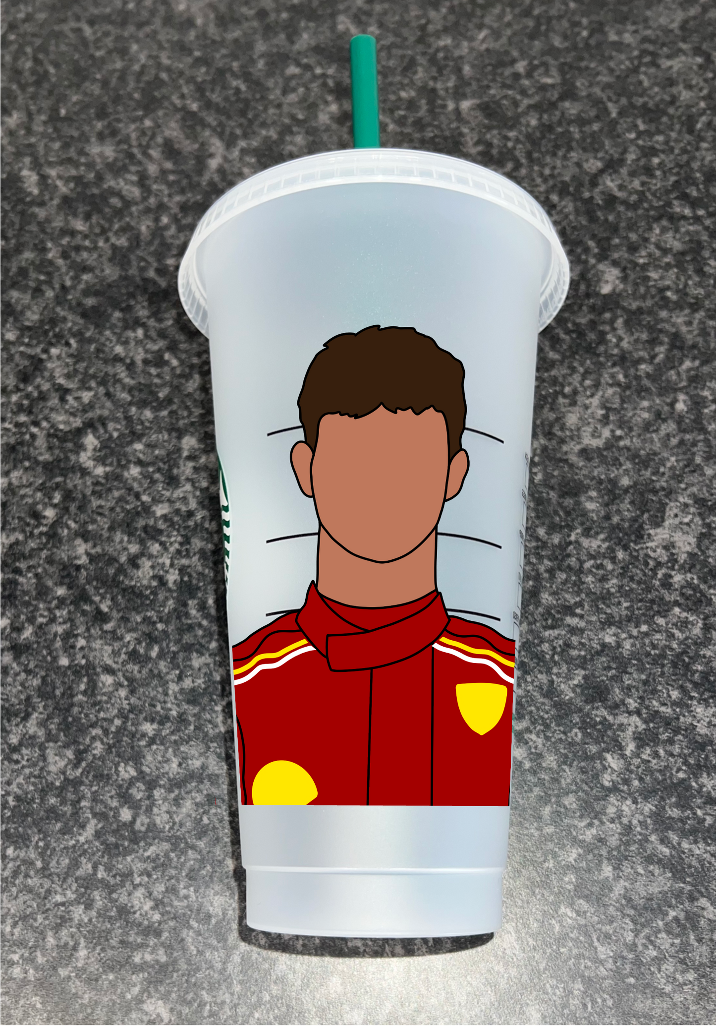 Oliver Bearman -ferrari inspired Starbuck tumbler