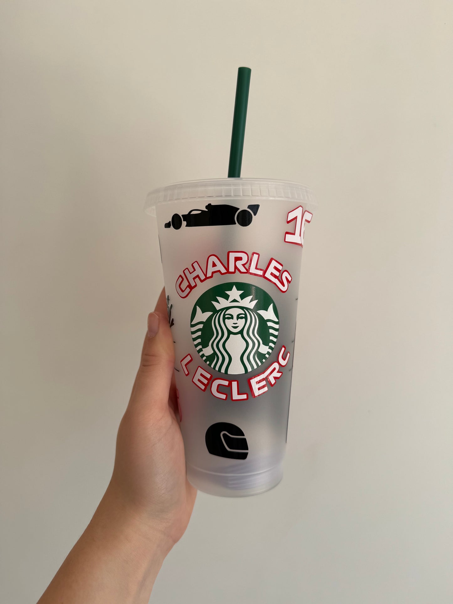 Charles Leclerc 2024 Monaco win inspired Starbuck tumbler