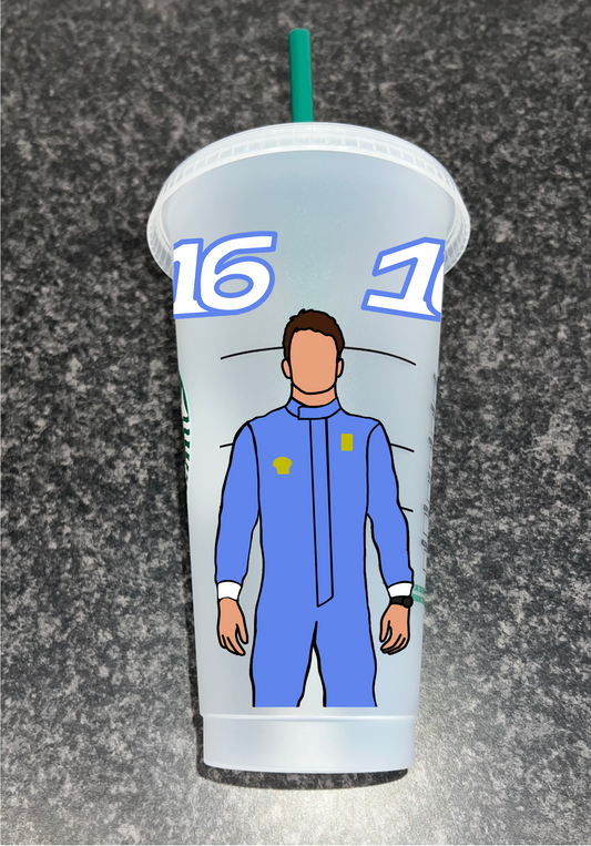 Charles Leclerc 2024 miami inspired Starbuck tumbler