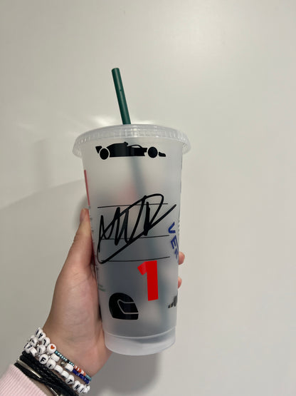 Max verstappen flag inspired Starbucks tumbler