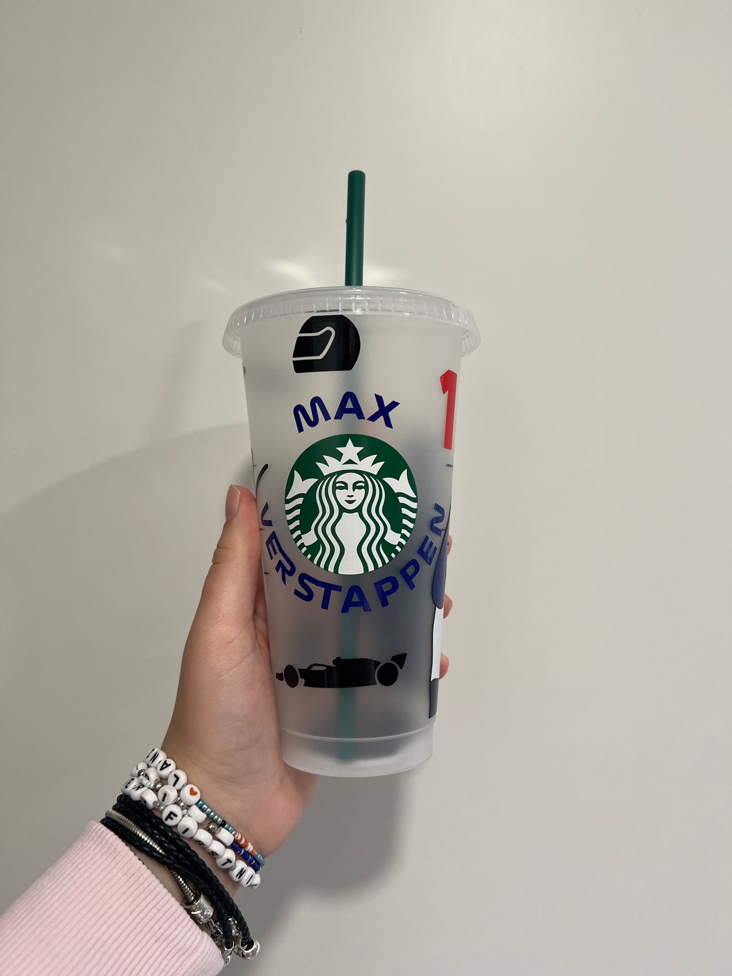 Max verstappen flag inspired Starbucks tumbler