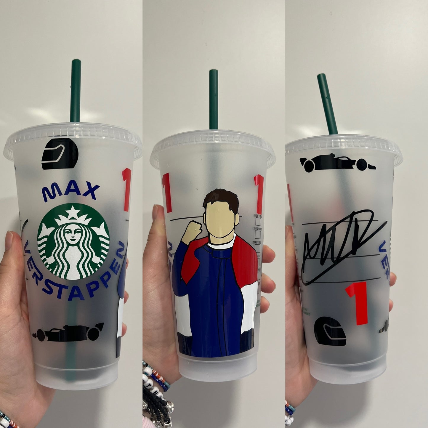 Max verstappen flag inspired Starbucks tumbler