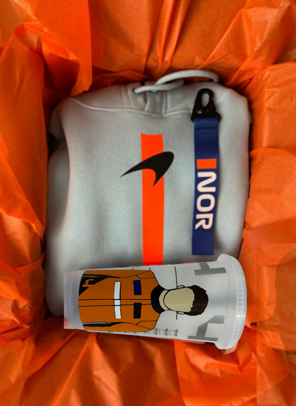 Lando Norris 2024 inspired gift set - Hoodie, Tumbler and wristlet