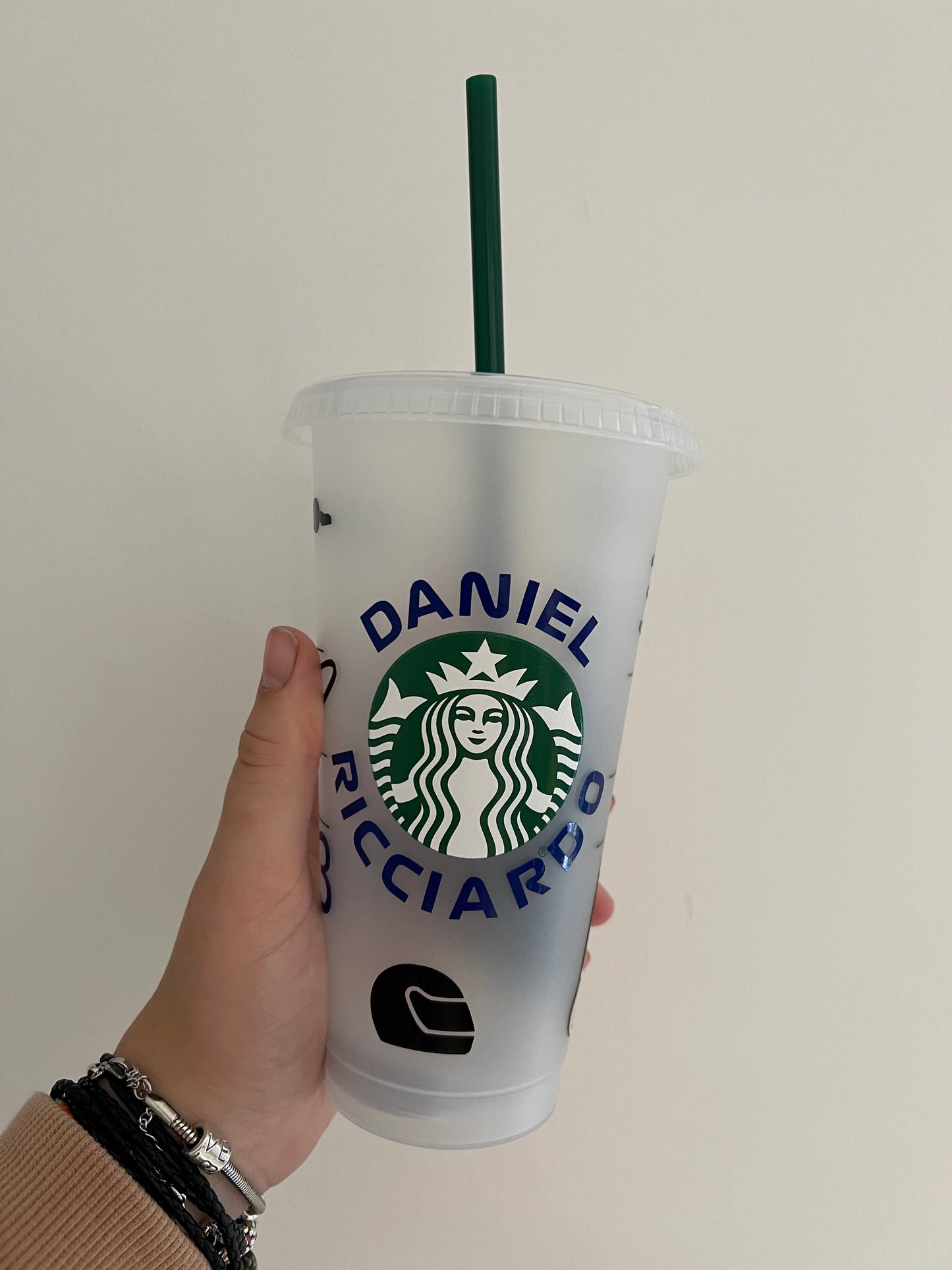 Daniel Ricciardo Alphatauri 2023 fireproof inspired Starbucks tumbler