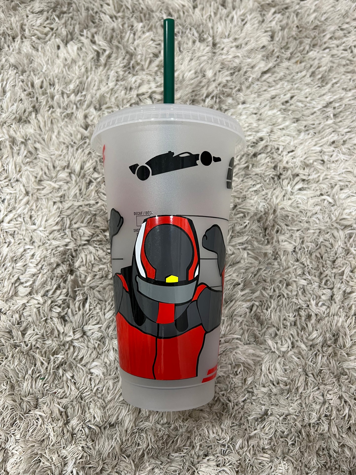 Carlos Sainz helmet inspired Starbuck’s tumbler