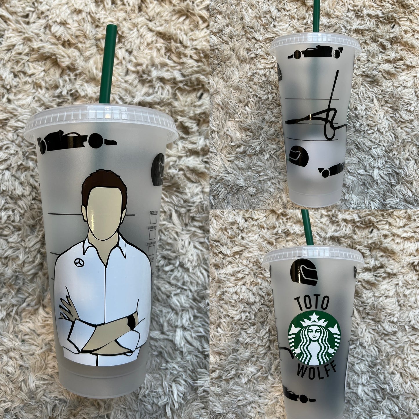 Toto Wolff inspired Starbuck tumbler